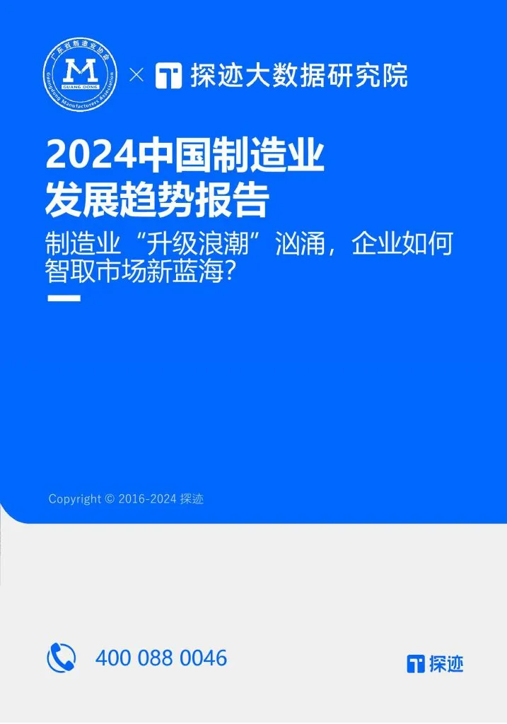 Tungee:2024中国制造行业发展趋势报告(附下载地址) - 幸福的耗子-幸福的耗子